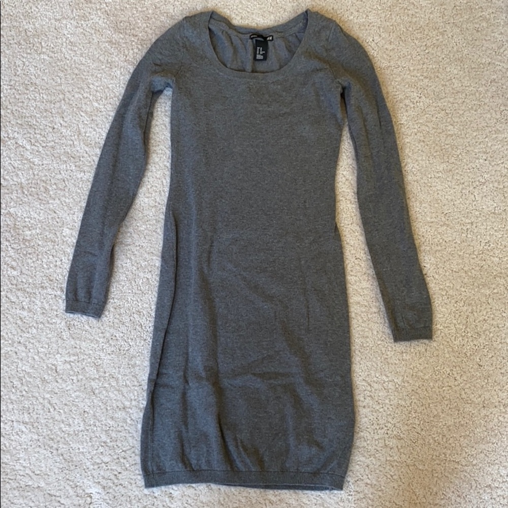 H&M fitted sweater dress